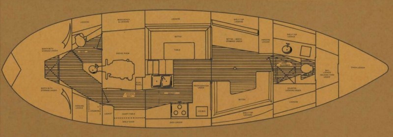 Westsail 42 Interior